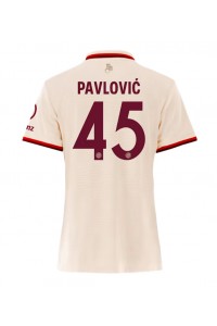 Bayern Munich Aleksandar Pavlovic #45 Jalkapallovaatteet Naisten Kolmaspaita 2024-25 Lyhythihainen